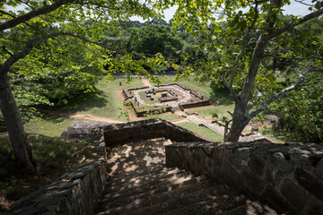 Wessa Giriya temple ruins at Anuradhapura, Sri Lanka