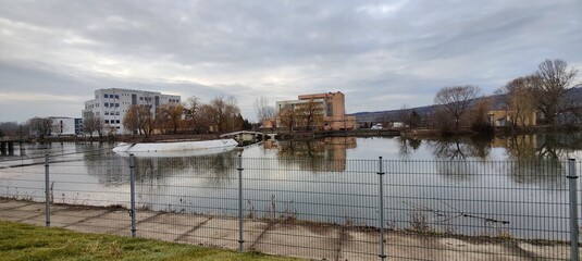 Obraz premium reflection of the river