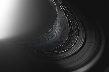 Abstract glowing wave with dark background for presentation background,Generated By Ai