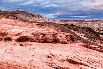 Valley Of Fire during sunset , Nevada , USA
