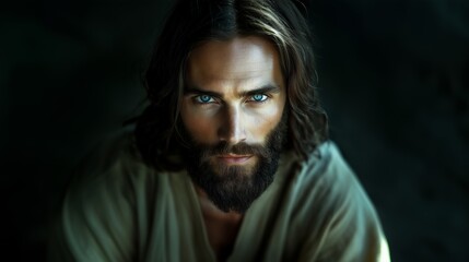 Fototapeta premium The Compassionate Christ in Pastels