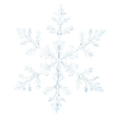 snowflake isolated on transparent background