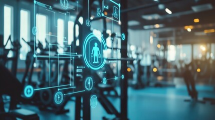 Fitness Icons and Data in Modern Gym Environment