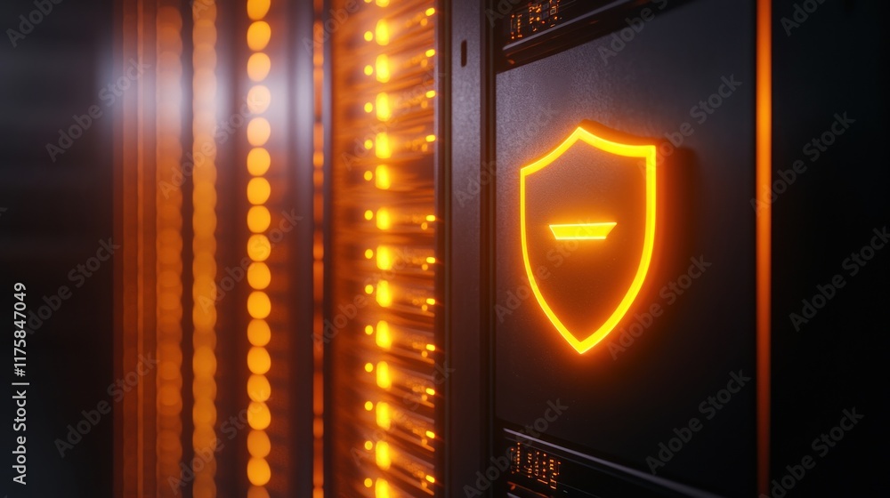 Poster cybersecurity shield: protecting digital assets in the data center