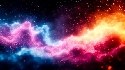 Obraz premium Abstract Pixelated Static Surge with Digital Distortion Effects