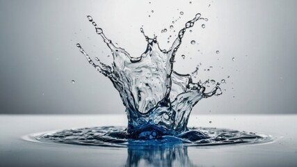 splashes of water splashing on a white background.