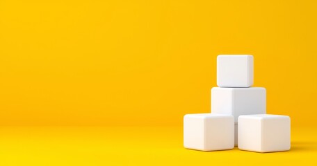 The Importance of Content Banner. Concept of Inbound Marketing and Social Media. Scrabble Tiles on a Yellow Background. Minimalist Design.