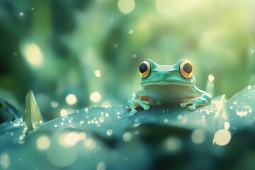 żaba, drzewo, wilgoć, natura, zieleń, tropikalny, las deszczowy, fauna, makro, ekologia, dzika przyroda, ochrona środowiska, rośliny, owady, detal, krople wody, spokój, piękno przyrody, inspiracja, bi