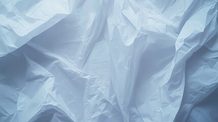 Obraz premium Crumpled light blue plastic sheet texture.