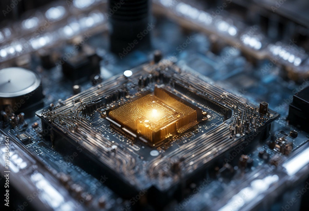 Aufkleber cpu concept quantum quantum processor intell.png computer qubit