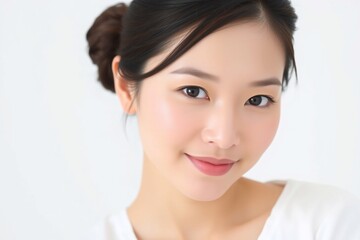 Portrait of an Asian woman (skin care, body care, beauty salon)