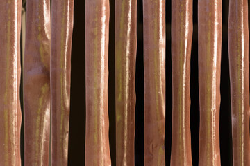 close up  plastic anti fly strip curtain
