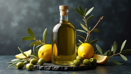 olive oil and lemons
