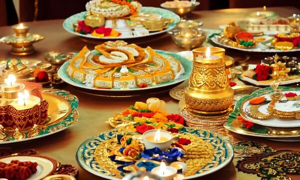 Eid Mubarak colorful luxury Islamic