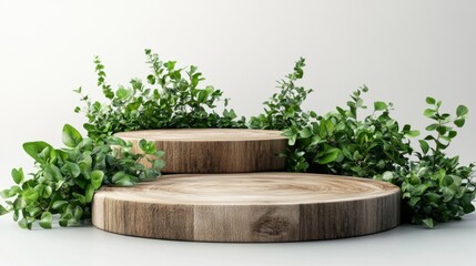 Fototapeta premium Nature-Inspired Display for Product Presentation