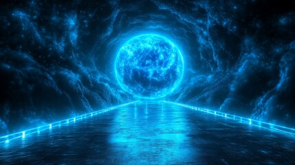 Obraz premium Sci-Fi Portal Landscape