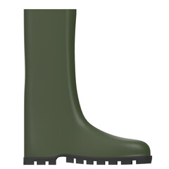 3D rendering illustration of plastic boots