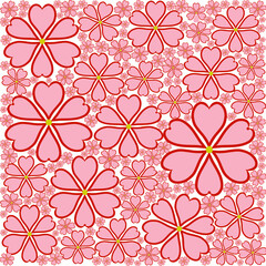 pink daisies background 