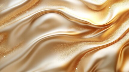 Fototapeta premium Golden Silk Waves