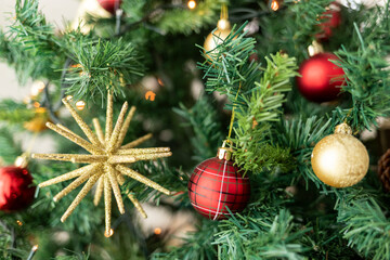 Festive celebration; Cozy Christmas - Indoor Christmas tree