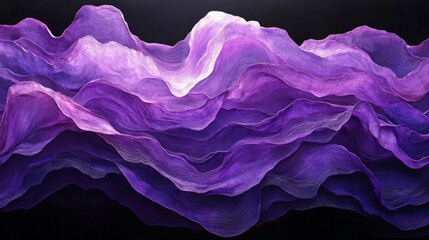 Obraz premium Abstract Purple Waves