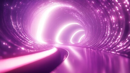 Futuristic Neon Tunnel