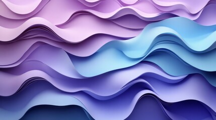 Colorful Abstract Paper Waves