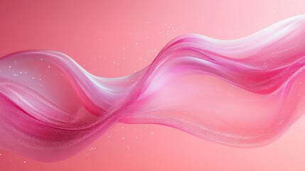 Ethereal Pink Wave in Motion