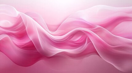 Fototapeta premium Elegant Pink Fabric Waves