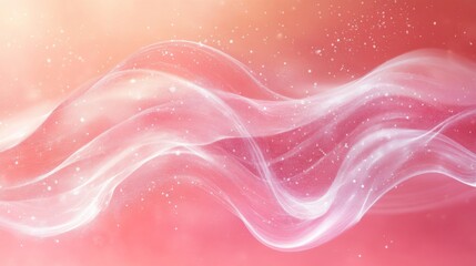 Abstract Pink Wave Background