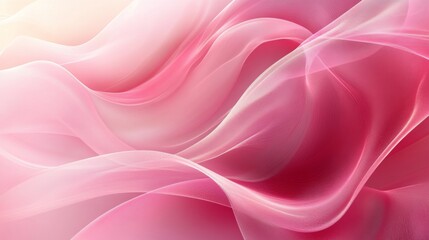 Fototapeta premium Abstract Flowing Pink Fabric Background