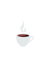 hot coffee cup icon without background