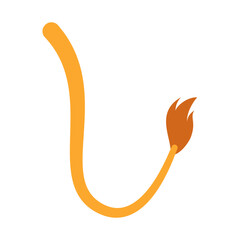 Decorative lion tail cartoon animal tail