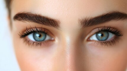 Obraz premium Striking Close-Up of Mesmerizing Blue Eyes