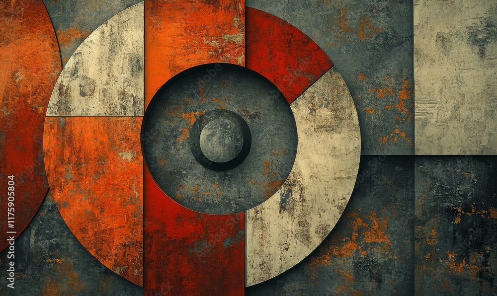 Poster abstract rust and concrete texture background