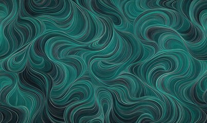 Fototapeta premium Background grainy gradient noise texture effect seamless colors teal abstract wave pattern.
