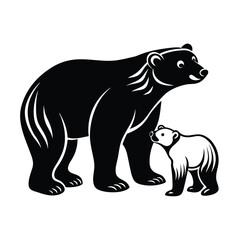 Fototapeta premium illustration of a bear