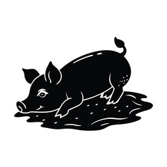 illustration of a pig