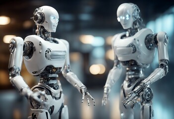 robot rendering.png hologram using 3d white printing digital 3d