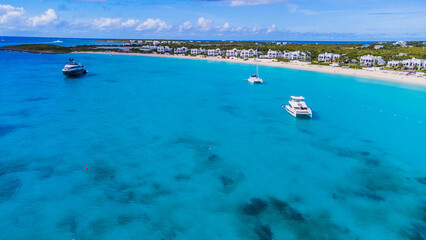 Aerial Images of Saint Martin Sint Maartin Anse Marcel Anguilla