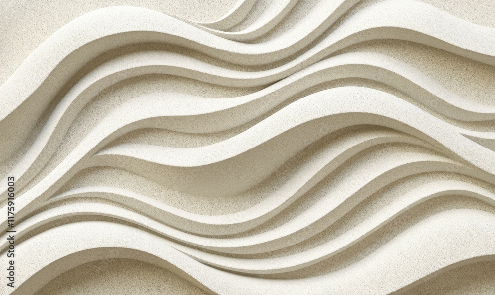 Poster abstract sand patterns with soft waves