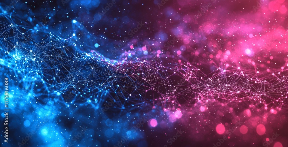 Poster a 3d illustration showcasing a concept image with an embossed mesh symbolizing internet connections 