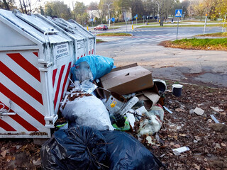 Overflowing waste bins in urban areas need immediate attention from residents and authorities
