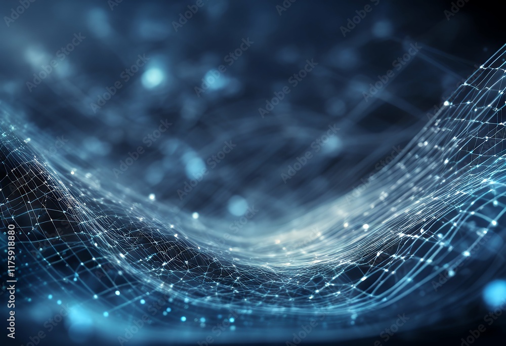 Aufkleber graph business waves abstract waves waves blue technology abstract digital graph surface