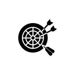 Obraz premium Darts icon isolated on transparent background 