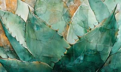 Agave cactus close up abstract nature background