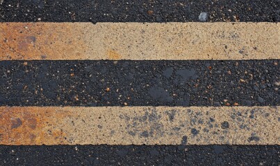 Fototapeta premium Asphalt road with striped dividing marking line background