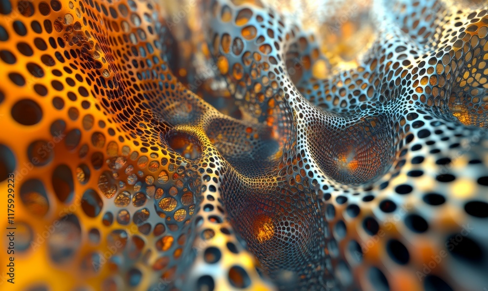 Poster modern digital abstract 3d background. can be used in the description of network abilities, technolo