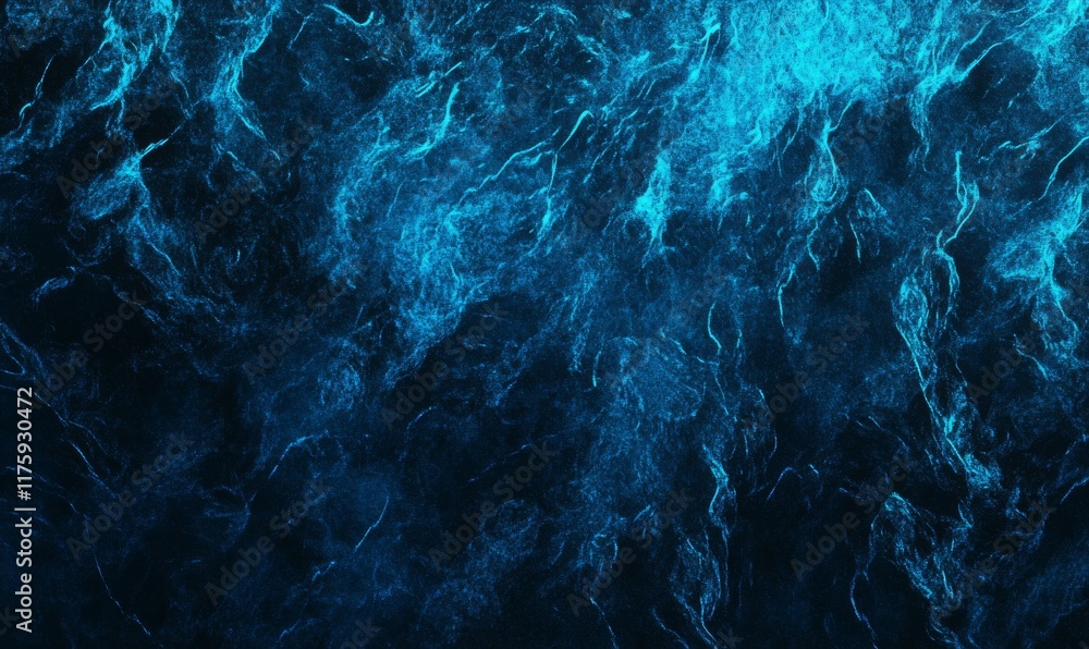 Poster design banner header with blue gradient background grainy glowing blue light on dark backdrop noise 