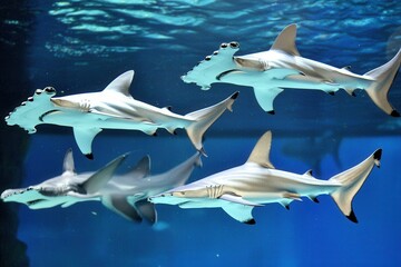 Fototapeta premium Scalloped Hammerhead Sharks